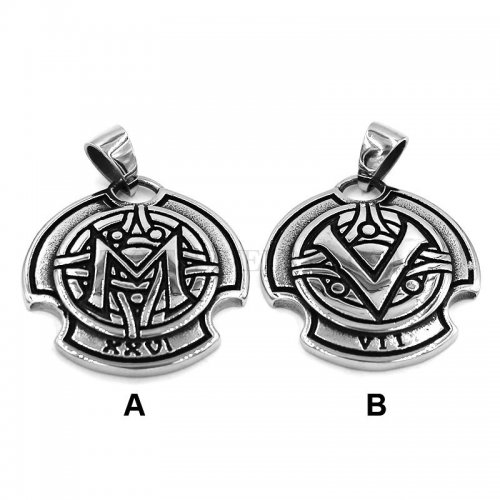 Stainless Steel Fashion VII Pendant with XXVI Pendant Motor Biker Pendant Wholesale SWP0489