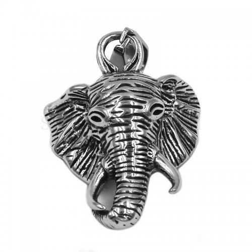 Elephant Pendant Stainless Steel Silver Pendant Biker Pendant SWP0479