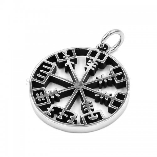 Norse Viking Rune Pendant Odin Symbol Of Runic Viking Pendant Stainless Steel Biker Pendant SWP0497