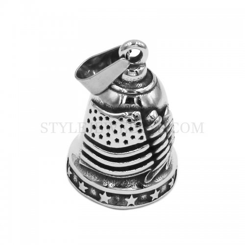 Stainless Steel American Flag Pendant USA Bell Pendant SWP0552