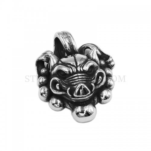 Pig Head Jewelry Pendant Stainless Steel Jewelry Pendant Animal Jewelry Pendant SWP0571