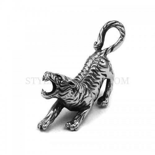 Fashion Tiger Pendant Stainless Steel Jewelry Animal Pendant Biker Pendant Wholesale SWP0511