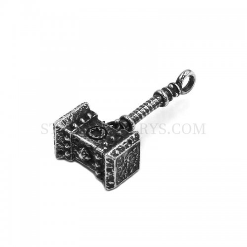 Thor Hammer Pendant Stainless Steel Avengers Dark World Pendant Viking Biker Pendant SWP0522