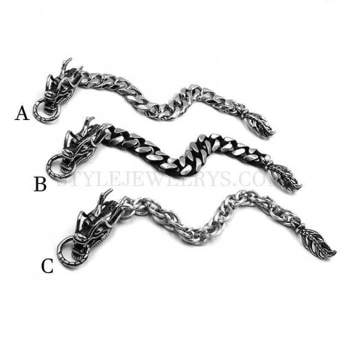 Stainless Steel Dragon Bracelet Fashion Bracelet Biker Bracelet SJB0359