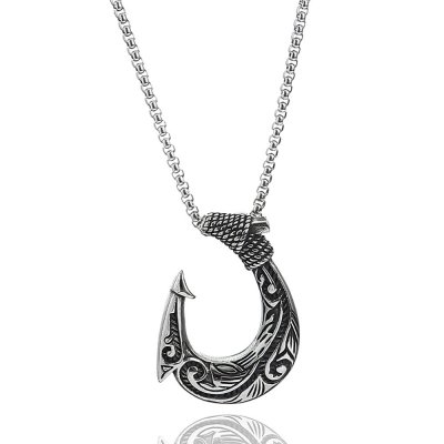 Norse Viking Anchor Pendant Necklace Stainless Steel Pendant Biker Men Pendant SWP0664