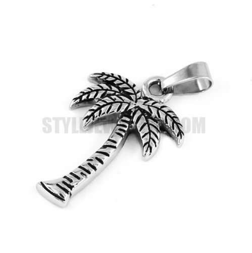 Stainless Steel Coconut Trees Pendant SWP0374