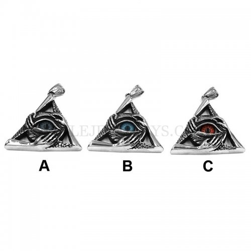 Triangle Evil Hand Pendant Stainless Steel Jewelry Pendant SWP0548