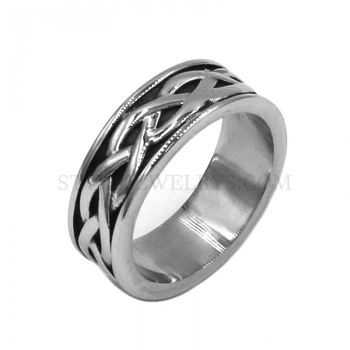 Celtic Knot Biker Ring Stainless Steel Jewelry Fashion Claddagh Style ...