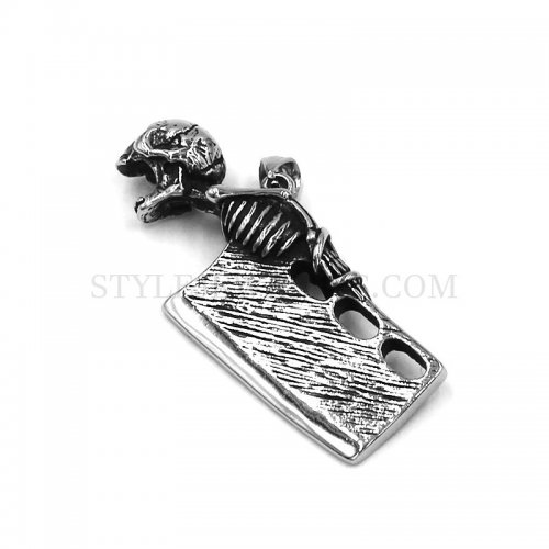 Wholesale Stainless Steel Jewelry Skull Pendant Vintage Skull Pendant Biker Pendant SWP0530