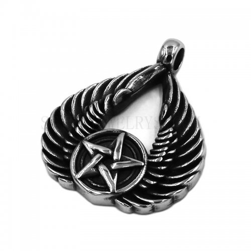 Pentagram Circular Pendant Double Wings Pendant Celtic Knot Pendant SWP0466