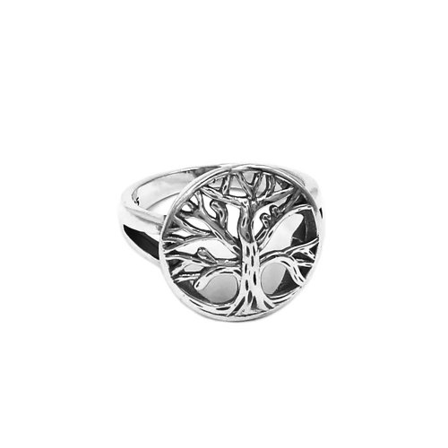 Fashion S925 Sterling Silver Tree of Life Ring Silver Claddagh Celtic Knot Biker Ring For Men Women SWR0952