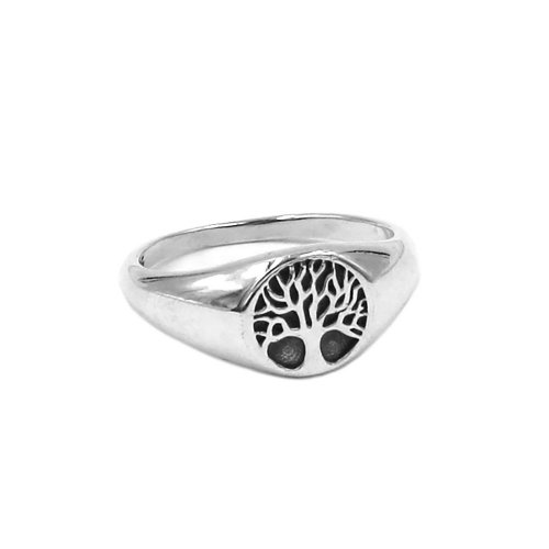 Fashion S925 Sterling Silver Tree of Life Ring Silver Claddagh Celtic Knot Biker Ring For Men Women SWR0951