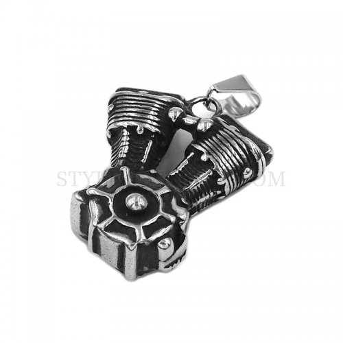 Motor Biker Engine Pendant Stainless Steel Jewelry Biker Pendant Motorcycle Men Pendant SWP0518