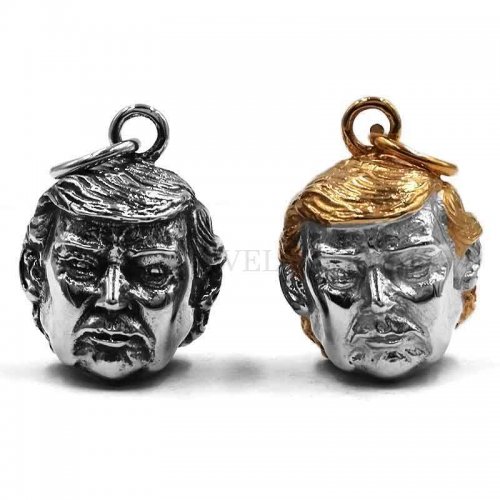 Wholesale USA President Donald Trump Pendant Stainless Steel Silver Gold American President Men Pendant SWP0505