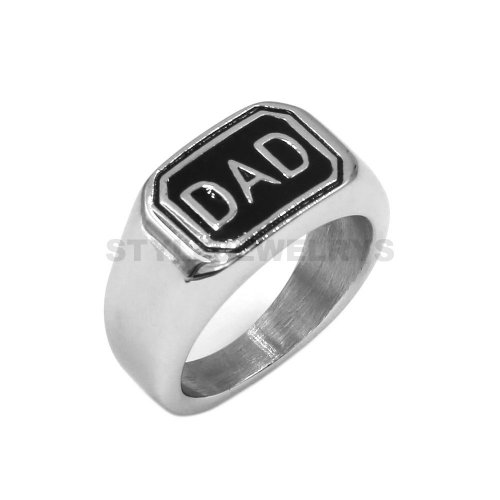 Carved Word Ring Stainless Steel Jewelry Ring Fashion Ring Biker Ring SWR1002