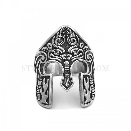 Helmet Ring Stainless Steel Jewelry Fashion Helmet Ring SWR0857