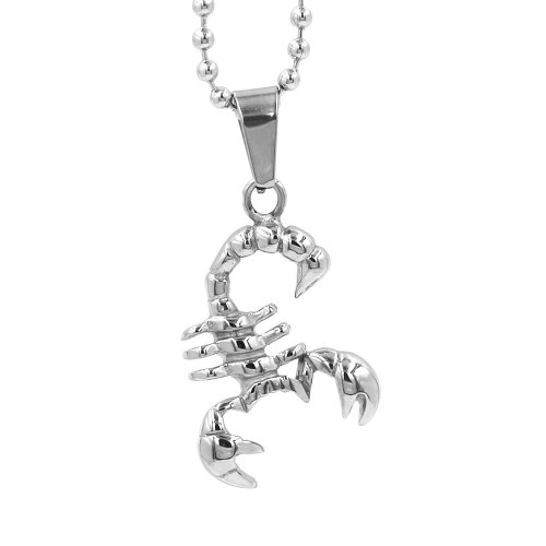 Fashion Little Scorpion Pendant Stainless Steel Jewelry Animal Scorpion Biker Pendant For Women Girl Kid as Gift SWP0650