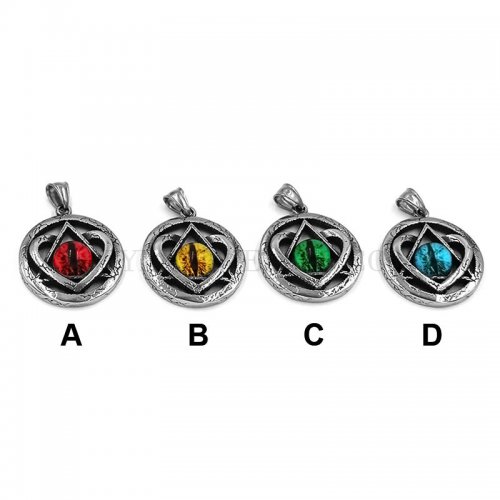 Wizard Ghost Eye Pendant Stainless Steel Fashion Jewelry Pendant Wholesale SWP0595