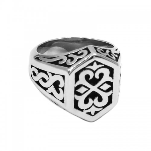 Fashion Norse Viking Ring Stainless Steel Jewelry Charm Tribe Celtic Knot Flower Biker Ring For Men Women SWR0989