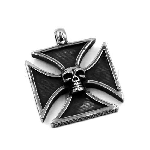 Skull Cross Pendant Stainless Steel Cross Pendant Men Pendant SWP0461