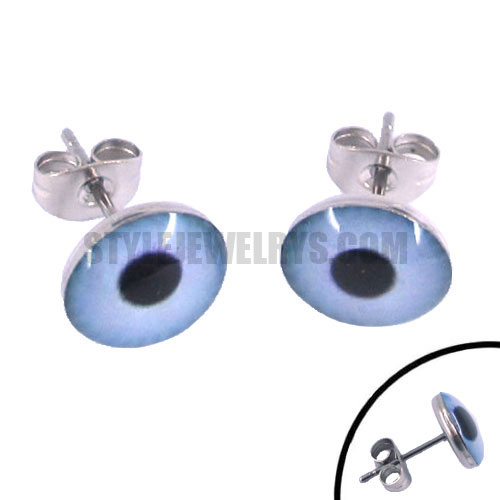 Stainless steel jewelry eye earring SJE370050 - Click Image to Close