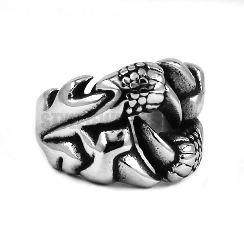 Stainless Steel Wolf Claw Ring SWR0471 - Click Image to Close