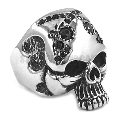 Stainless Steel Skull Ring SWR0256 Wholesale Jewelry - Stainless Steel ...